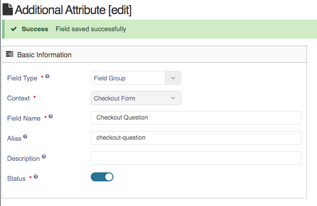 checkout form fields